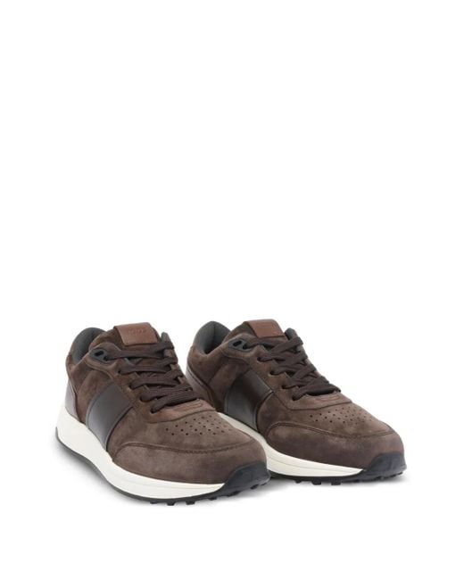 Tod's Brown Panelled Sneakers for men