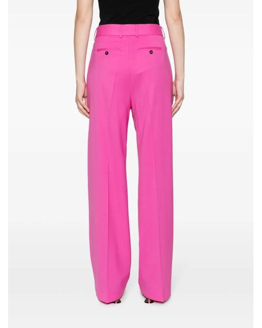 MSGM Straight Plooibroek in het Pink