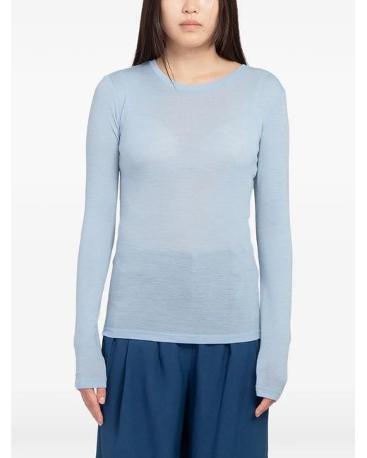 Minimum Blue Natashas Long-Sleeved Jumper