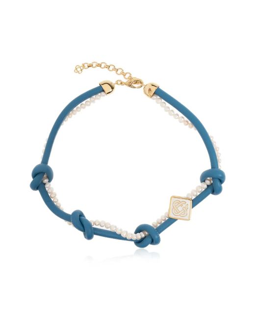 Casablanca ロゴ ネックレス Blue