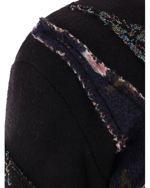 Rave Review Black Floral-Patchwork Pullover