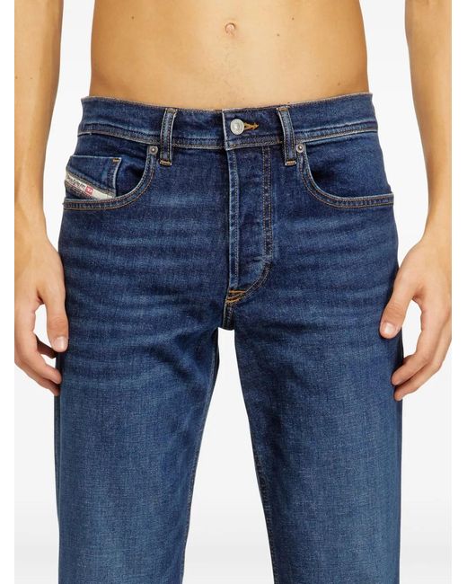 DIESEL Blue D-Finitive Button Jeans for men