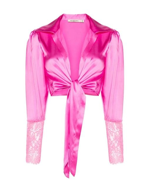 Paramidonna Pink Sarah Cropped Shirt