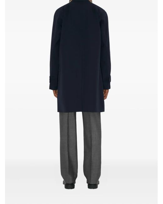 メンズ Burberry ボタン コート Blue