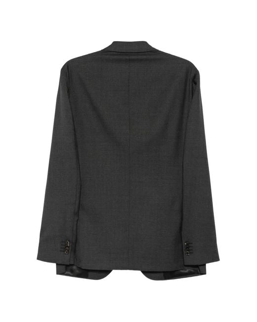 Corneliani Black Check-Pattern Single-Breasted Suit for men