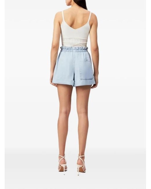 Drykorn Blue Edict Drawstring-Waist Shorts