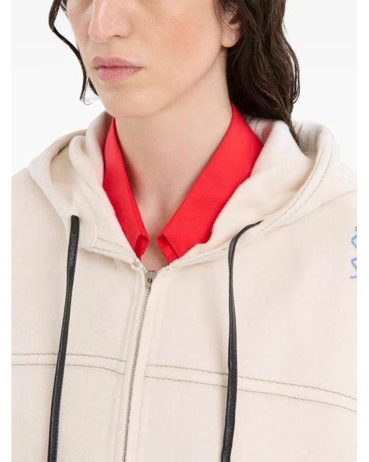 Marni Natural Embroidered Parka Jacket