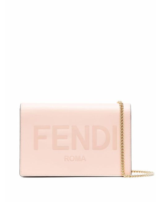 Fendi Pink Logo Wallet-on-chain