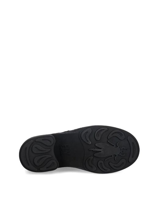 Fly London Black Stiefeletten Mit Blockabsatz
