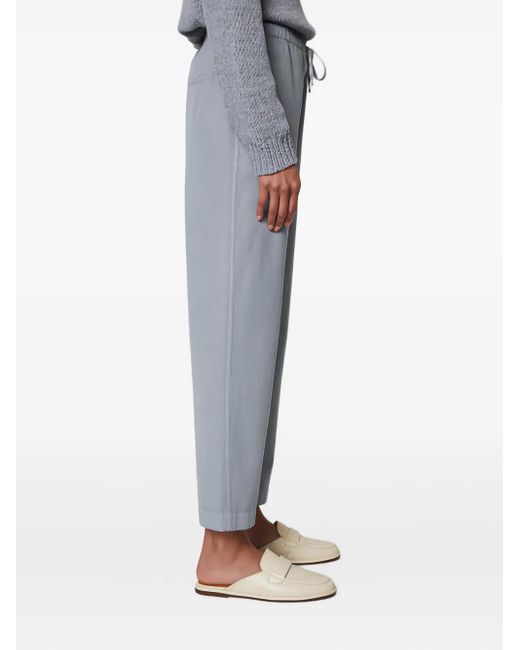 Marc O' Polo Blue Drawstring Cropped Trousers