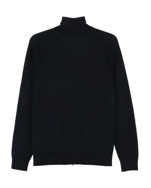 Boss Blue Zip-Up Cardigan for men