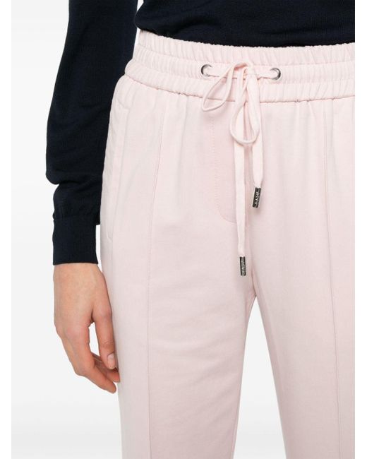 Pantalones de chándal con costuras en relieve Peserico de color Pink