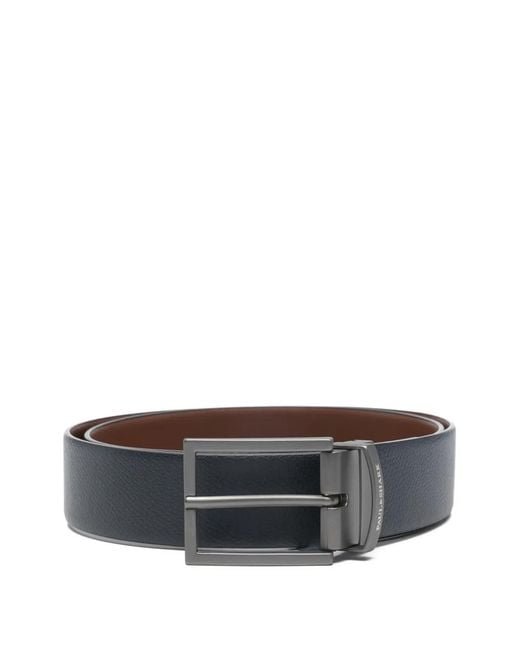 Paul & Shark Gray Reversible Leather Belt for men