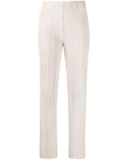 Nanushka Multicolor Straight-Leg Pleated Trousers
