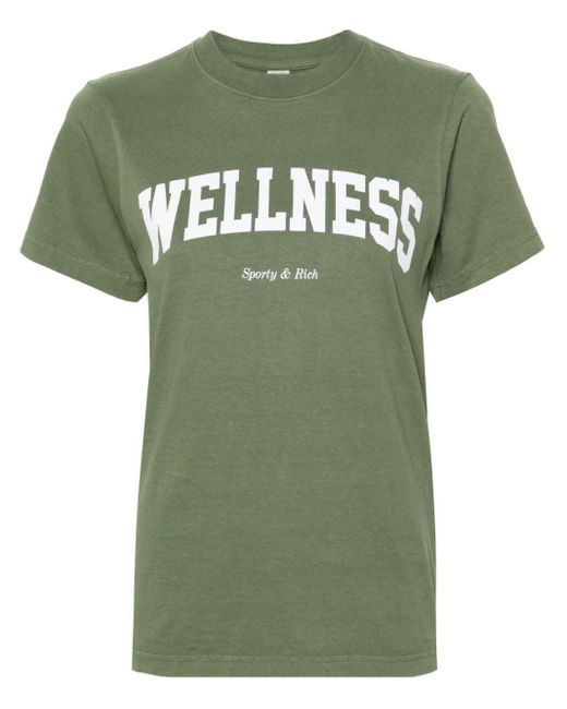 Sporty & Rich Green Wellness Ivy Cotton T-shirt