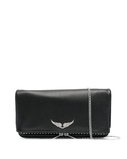 Zadig & Voltaire Black Rock Stud-Embellished Shoulder Bag