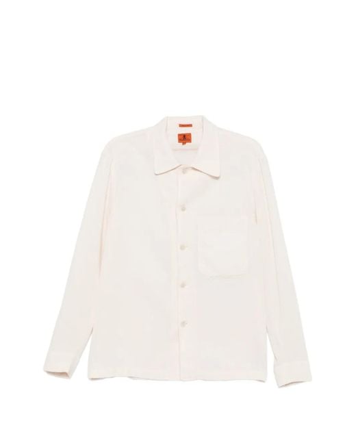 Barena White Button Pocket Shirt Jacket for men