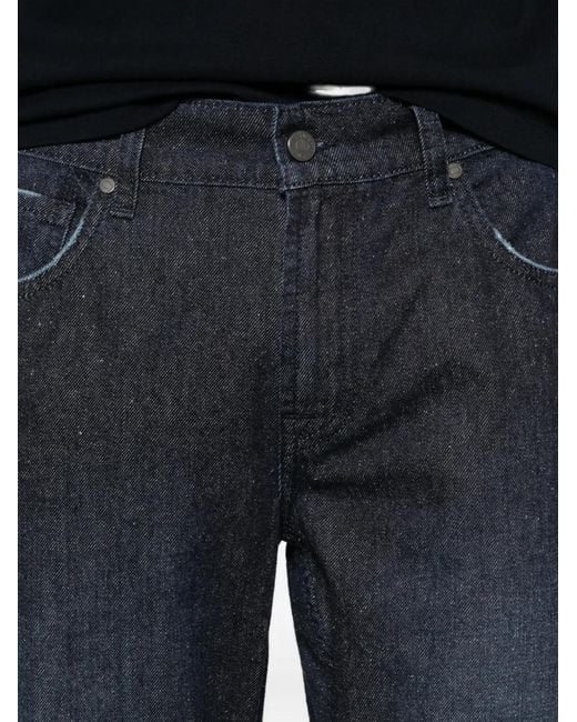 7 For All Mankind Blue Five-Pocket Denim Jeans for men