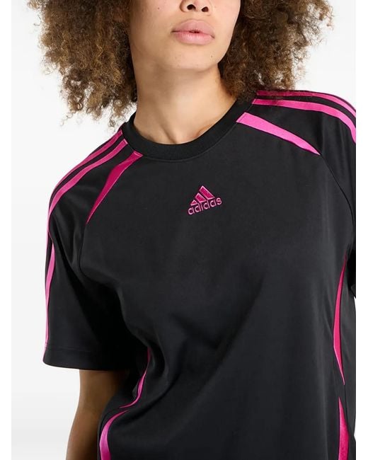 Adidas Adicolor Teamgeist Gestreept T-Shirt in het Black