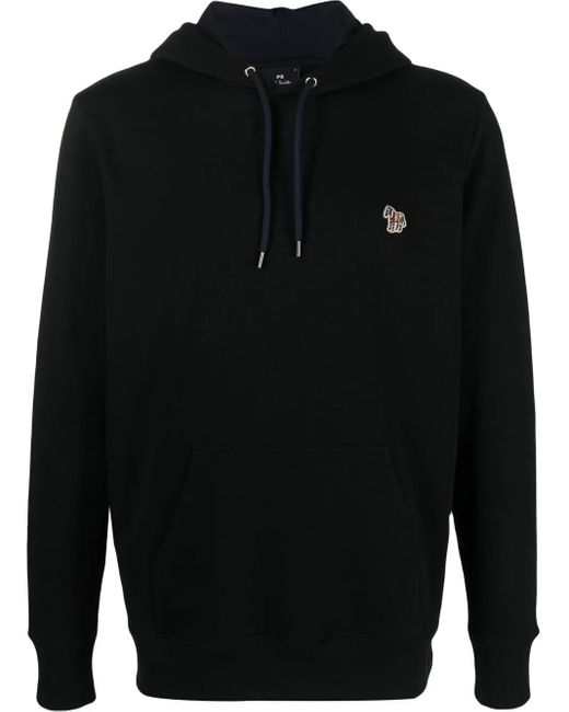 Paul Smith Hoodie Met Patch in het Black voor heren