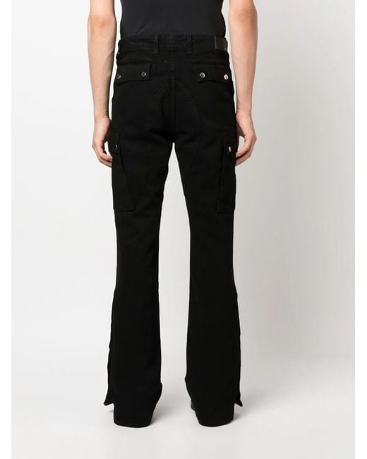 Amiri Black M65 Cargo Kick Flare Jeans for men