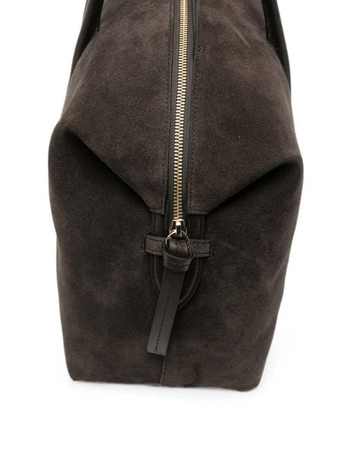 DeMellier London Black Stockholm Suede Shoulder Bag