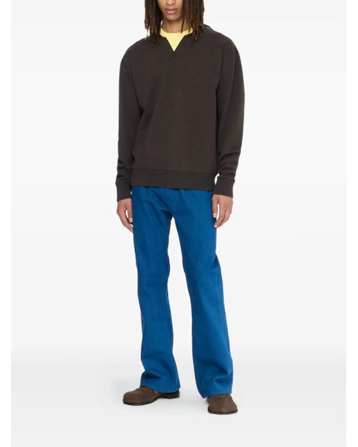 J.W. Anderson Brown Contrast-Trim Sweatshirt for men