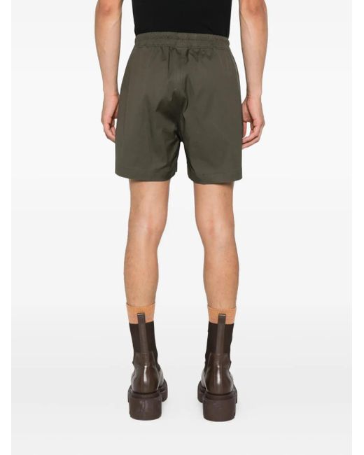 Rick Owens Shorts Met Trekkoord En Ritssluiting in het Green voor heren