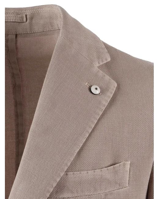 L.b.m. 1911 Brown Drop S Buttoned Blazer for men