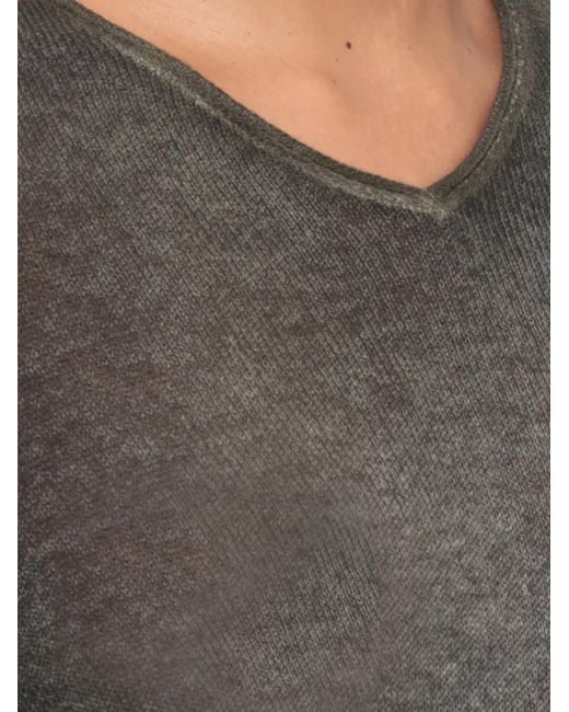 Avant Toi Green V-Neck Cashmere Sweater