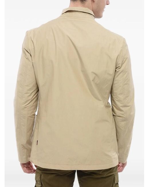 Woolrich Natural Veste Boutonnée À Poches Plaquées for men