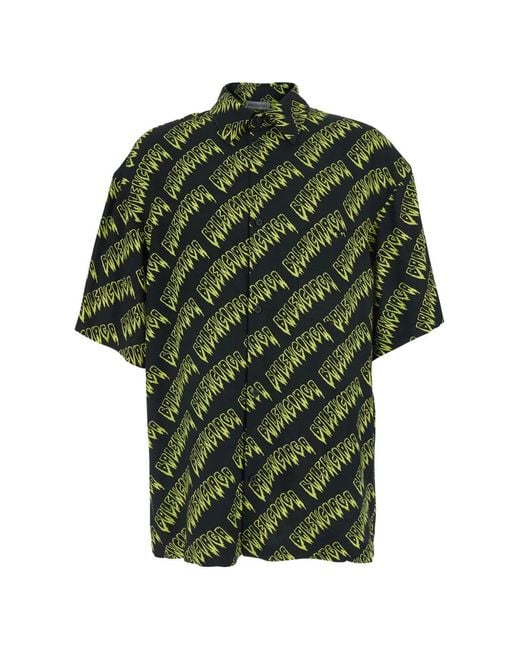 Balenciaga Green Creeper Shirt for men