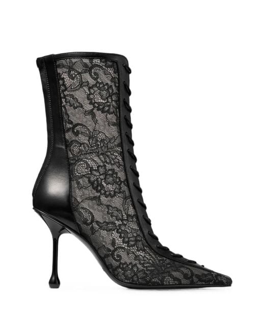 Jimmy Choo Black Scarlett Ankle Boots 95