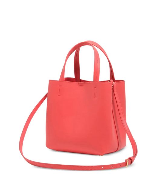 Bimba Y Lola Red Top Handle Tote Bag