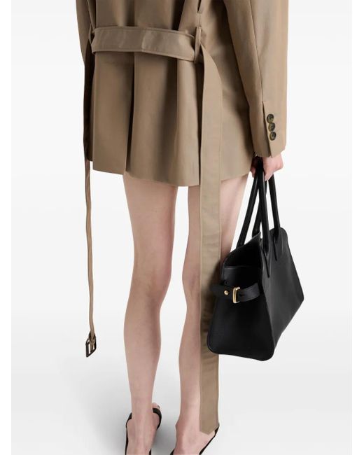 Prada Natural Single-Breasted Twill Blazer
