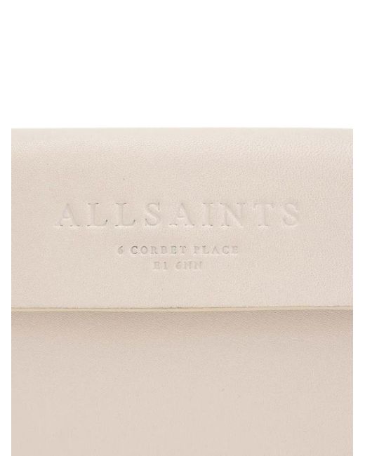 Borsa A Tracolla Con Logo di AllSaints in Natural