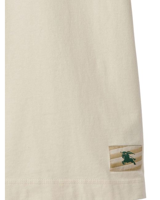 Burberry Natural T-shirt In Cotone for men