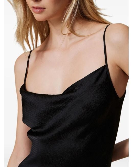 Twinset Black Spaghetti Strap Dress