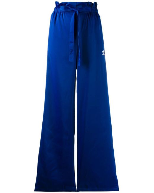 Adidas Blue Wide-leg Track Pants