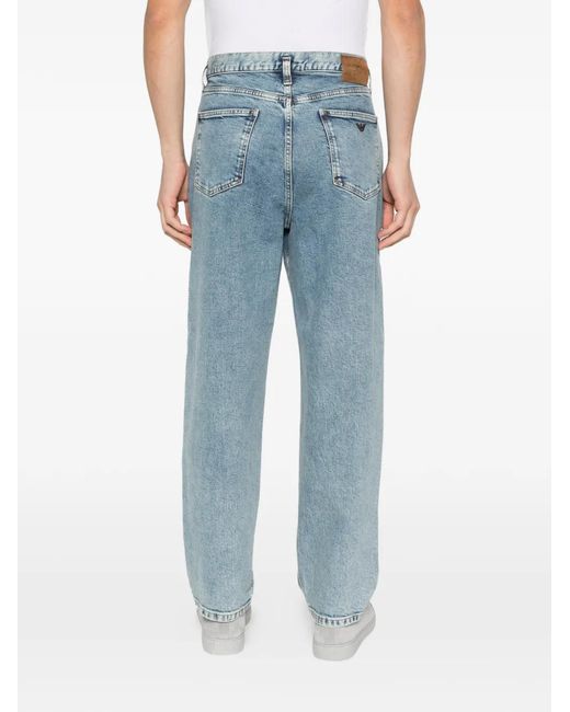 Emporio Armani Blue Denim Trousers for men