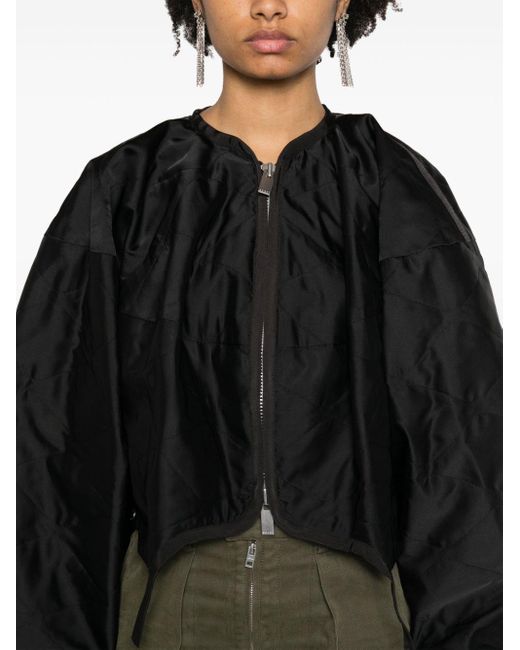 Sacai Black Quilted Bomber Jacket