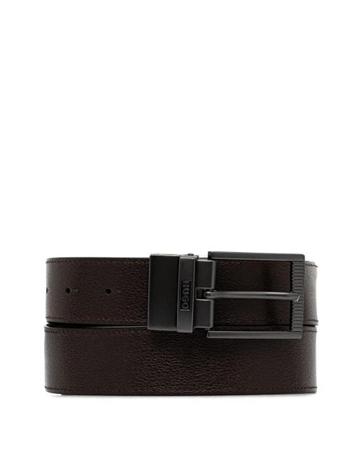 Cintura Reversibile di HUGO in Black da Uomo