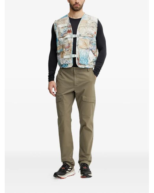 Columbia Gray Gilet À Imprimé Patchwork for men