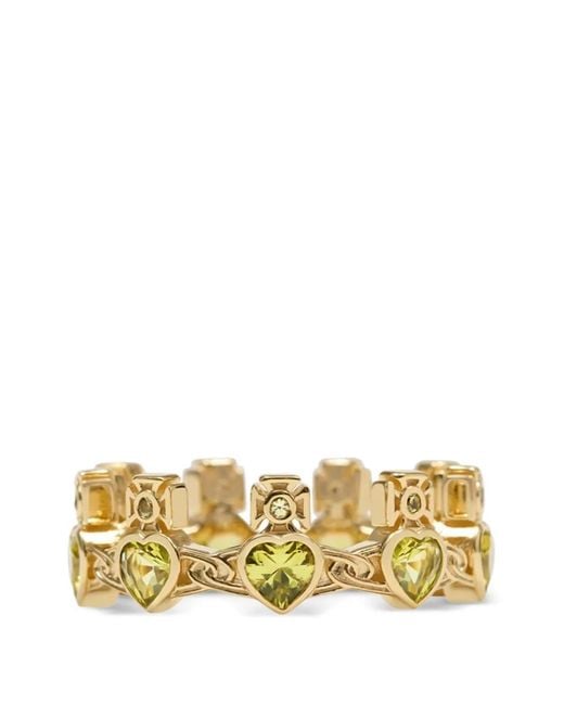 Vivienne Westwood Renatta Ring Verfraaid Met Kristallen in het Metallic
