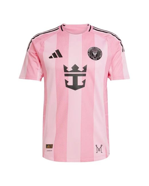 Adidas Pink X Inter Miami Cf 25/26 Striped T-Shirt for men