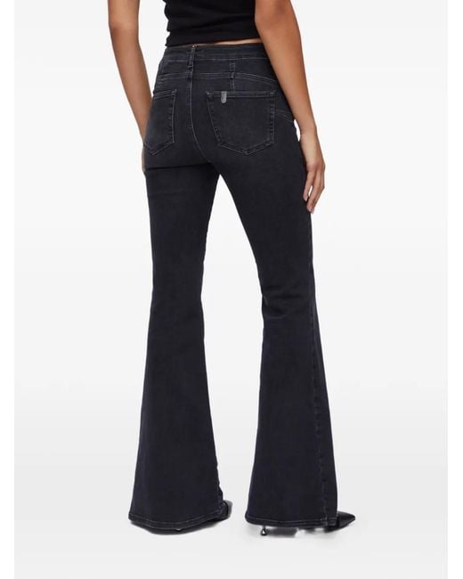 Liu Jo Black High-Rise Bootcut Jeans