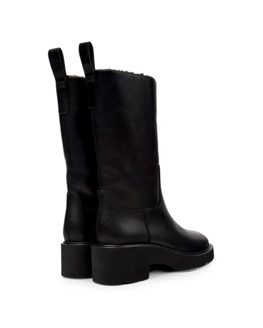 Camper Black Milah Leather Boots