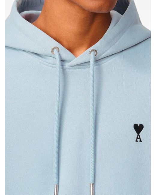 Felpa Ami De Coeur Con Cappuccio di AMI in Blue da Uomo