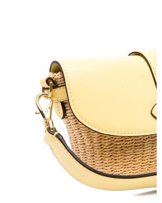 Ralph Lauren Natural "Lynden" Small Shoulder Bag