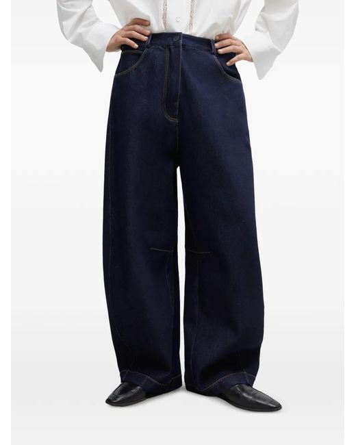 Cordera Blue Wide-Leg Jeans